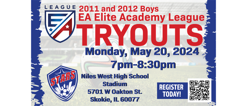 EA -Elite Academy League - TRYOUTS Boys 2011 and 2012